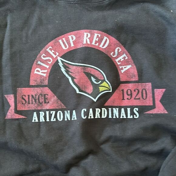 Arizona Cardinals Rise Up Red Sea Pullover Graphic Hoodie Black Size 2XL NWT - Picture 3 of 5
